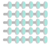 Toyvian 30 Almohadillas de Repuesto para Pulidor de Uñas Eléctricas Infantiles Cabezales de Plástico Estándar para Bebés y Pequeños Color Verde Cuidado Seguro y Suave para Uñas