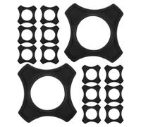 Toyvian 30 bucles de micrófono: anillos de goma antivuelco para micrófonos, antideslizantes y anticaídas para retransmisiones, espectáculos en directo y estudios de grabación.