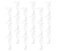 Toyvian 30 Piezas Clips Función Transparente Cenefa de Plástico Ocultos para Madera Diseño de Ranura Oculta y Extracción Rápida Persianas Horizontales