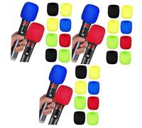 Toyvian 30 Piezas funda de micrófono cubiertas suaves del micrófono accesorios de micrófono cubierta a prueba de viento del micrófono cubierta de micrófono duradera universal guardapolvo