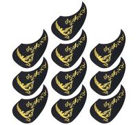 Toyvian 30 Piezas golpeador de guitarra calcomanías de guardia de selección vintage incrustaciones de guitarra pegatinas púa de guitarra púas de guitarra acústica recoger pegatinas