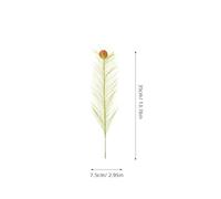 Toyvian 30 Piezas Hierba Pampa Artificial Verde Tallos Altos Flexibles para Decoración Interior Arreglo Floral Rústico para Centros de Mesa y Ambientes del Hogar