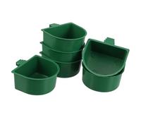 Toyvian 30 Piezas Tazones de Alimentación para Aves de Plástico con Clip Cuencos Colgantes para Jaula Platos para Comida y Agua para Periquitos Ninfas y Cotorras