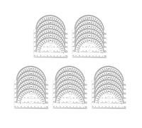 Toyvian 30 Piezas Transportador de Plástico Transparente Práctico Medición de 0 a 180 Grados para Dibujo y Márgenes de Cuadernos, Adecuado para Profesores E Ingenieros