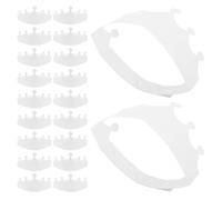 Toyvian 30 Unidades Papel White Ajustable, Reutilizable y Pintable | Manualidades en Grupo, Uso Escolar , Ligera y Plegable, Ranuras, para Actividades Infantiles