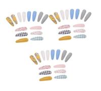 Toyvian 30pares Flower Fabric Hair Clips for Kids Toddler Hair Accessories Cute Embroidered Barrettes for Daily Hairstyles Little Girls Outfits and Special Occasions