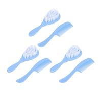 Toyvian 3juegos Cepillo y Peine Para Baño De Niño Diseño Manual Material Seguro y Para Masaje y Cuidado Infantil