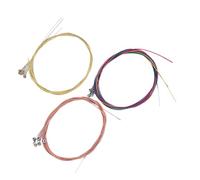 Toyvian 3juegos Cuerdas Folklóricas de Metal para Guitarra Acústica de Cuerdas de Guitarra Revestimiento Suave Accesorios para Reparación de Instrumentos