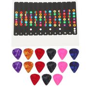 Toyvian 3juegos Pegatinas Prácticas Para Notas De Diapasón Guitarra Escalas Para Principiantes