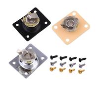 Toyvian 3juegos Placas De Conexión Para Electric Guitar Salida De Jack Varios estilos Accesorios De Instrumento Musical