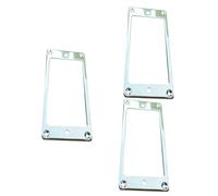 Toyvian 3piezas Anillo De Montaje De Pickup Humbucker De Metal Duradero Para Guitarras Eléctricas Base Plana Acabado Brillante Fácil Instalación Color Plateado