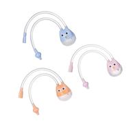 Toyvian 3piezas Aspirador Para Bebés Limpiador De Nariz Infantil De Diseño Extraíble y Fácil De Limpiar Control De Succión Manual Para Mantener Tu Niño Niña Saludable