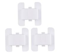 Toyvian 3piezas Bloqueo De Dedos Anti-pellizco Cerradura De Seguridad Para Refrigerador Cerradura De Seguridad Infantil Para Puertas De Armarios y Ventanas Cocinas Flexible