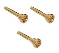 Toyvian 3piezas Boquilla De Trompeta De Cobre Color Dorado Accesorio Musical Para Registro y Trompeta