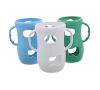 Toyvian 3piezas Calentador De Biberones Con Fundas De Silicona Protectoras Para Viajes y Uso Diario De Bebés y Pequeños Fundas Con Agarre Para Biberones