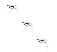 Toyvian 3piezas Cejilla Profesional Para Ukelele y Guitarra Aleación De Zinc Resistente Capo Mano Para Soprano Tenor y Barítono Accesorios Musicales