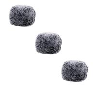 Toyvian 3piezas Cubierta De Micrófono De Suave Protector Antiviento y Antisalpicaduras Funda Para Micrófono De Escenario y Ktv Compatible Varios Modelos