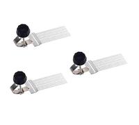 Toyvian 3piezas Drum Snare Wire De Repuesto Para Caja De Tambores y Tambores Para Niño Niña Accesorio De Alambre De Batería De Acero Fácil De Usar y Duradero Plateado Negro