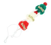 Toyvian 3piezas Gorro De Papá Noel para Hámsteres y Mascotas Pequeñas con Correas Ajustables Color y Accesorio De Disfraz Cabeza De Hámsteres