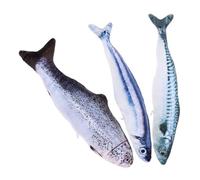 Toyvian 3piezas Juguete De Simulación De Pez para Gatos Juguete De Dentición Hierba Gatera Divertido Interactivo para Gatitos De Peces De para Jugar Interiores