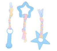 Toyvian 3piezas Juguete Interactivo para Cachorros Juguete Pequeño para Masticar Molar Portátil para Entrenamiento y Casa