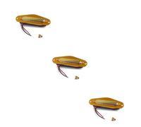 Toyvian 3piezas Pastilla De Guitarra Eléctrica De Bobina Simple Con Marco Dorado Repuesto Profesional Para Guitarras Fácil Instalación Alta Conductividad Diseño Elegante y Duradero