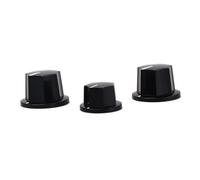 Toyvian 3piezas Perillas De Control Negro Vintage Para Guitarra Con Dos Grandes De Tono y Uno Pequeño De Volumen Accesorio Duradero Para Jazz y Otros Modelos