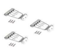 Toyvian 3piezas Plated String Adjustable Tailpiece for Archtop Guitar Spacing Steel and Alloy Construction with Screws