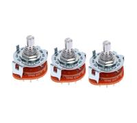 Toyvian 3piezas Selector Rotativo De Audio Para Amplificador De Guitarra Interruptor De Posiciones Pole Fácil Instalación Repuesto Para Guitarras Eléctricas