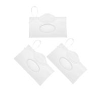 Toyvian 3piezas Toallitas Húmedas Reutilizables Estuches Portátiles con Correa para Transporte Contenedores para Uso Casa Coche o Camping para Toallitas Limpieza