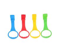 Toyvian 4 Anillas para Cuna de Ñiño y Niño Pequeño Anillos de Tracción para Apoyo al Levantarse, Asistencia para Caminar y Práctica de Pie en Cuna, Parque Infantil y Guardería