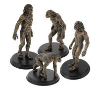 Toyvian 4 Herramientas didácticas sobre la evolución Humana: Simulación de Figuras humanas primitivas. Modelos de plástico para la educación Escolar y en casa. Mejora la Experiencia de