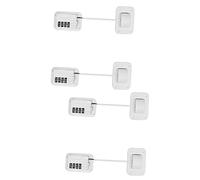 Toyvian 4 Juegos Cerradura De Combinación De Cuatro Ruedas Cerradura De La Puerta Del Refrigerador Cerraduras Para Niños Para Armarios Bebé Bloqueo Para Niños Abdominales