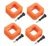 Toyvian 4 Juegos Manga de flotabilidad Anti-Sencillo Llave portátil Accesorios Cubrir trípode para Mini Buceo Accesorio Flotante Funda Protectora Flotante para cámara Eva Naranja