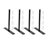 Toyvian 4 Juegos Soporte de Estante Oculto en Forma de T Negro de Hierro Resistente y Duradero para Estantes de Pared en Proyectos DIY y Estanterías