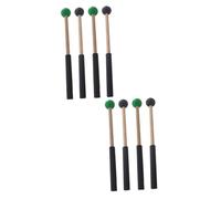 Toyvian 4 Pares De Baquetas De Lengua Mazos De Tambor Lengua Baquetas De Marcha Mazos Palos De Xilófono Accesorio De Percusión Desnudo Y Próspero Música Palo De Percusión De