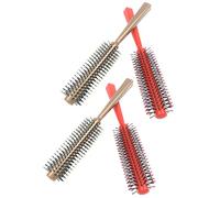 Toyvian 4 Peines Profesionales Redondos para Peinar el Cabello Herramienta de Peluquería para Cabello Liso y Rizado Set de 4 Unidades Color Aleatorio Cepillos de Masaje Color Aleatorio