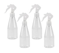 Toyvian 4 Piezas Botella Rociadora de Spray de 200ml para Plantas y Peluquería, Material Pet Blanco, Portátil y Cómoda para Riego y Cuidado del Cabello