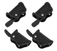 Toyvian 4 Piezas Conjunto de Accesorios Resistentes al Desgaste, Fabricados en Plástico Negro Aplicables para Sillas Reclinables para Playa y Camping