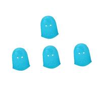 Toyvian 4 Piezas Dedales de Silicona para Guitarra Protectores de Dedos Color Azul Claro S Tapas para Dedos para Guitarra Eléctrica y Mandolina para Principiantes