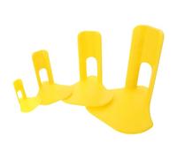 Toyvian 4 Piezas Férula de Seguridad para Patas de Aves de Corral y Loros, Diseño Cómodo en Plástico Amarillo para Inmovilización Segura en Uso Veterinario y Recuperación