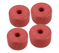Toyvian 4 Piezas Flotador de Espuma para Pesca de PVC Rojo, Alta Flotabilidad y Fácil Instalación, Cilindro para Redes de Pesca y Trampas de Cangrejos, Adecuado para Pescadores