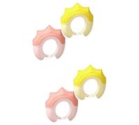 Toyvian 4 Piezas Gorro De Champú Para Niños Sombrero Para Lavar El Cabello Protector De Lavado De Cabello Para Niños Gorro De Ducha Infantil Pestaña Bebé Productos De Baño El Plastico