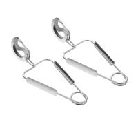 Toyvian 4 Piezas Pinzas de Acero Inoxidable para Caracoles y Mariscos Resistentes al Calor Ergonómicas para Servir Alimentos Cocina y Buffet