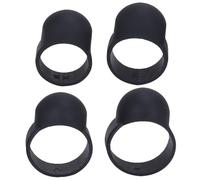Toyvian 4 piezas Protector de Dedos para Silicona Negra con Diseño Ergonómico para Percusión Accesorios para Instrumentos de Percusión para Principiantes y Músicos Profesionales