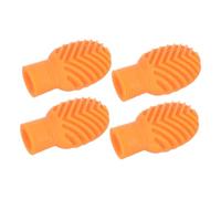 Toyvian 4 piezas Puntas de Silicona para Baquetas de Batería Tapones Amortiguadores Silenciosos para Práctica Casa y de Unidades Naranja para Reducción de Ruido y Mejora de Concentración