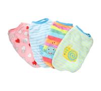 Toyvian 4 Piezas Ropa para Mascotas de Franela para Perros Pequeños de Chaleco Aislante con Diseño de Dibujos Animados para y Fiestas