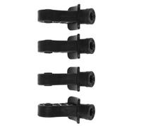 Toyvian 4 Piezas Rueda de Maleta de Repuesto, Soporte de Plástico Negro con Tornillos, Reduce el Movimiento, Instalación Rápida, para Maleta y Bolsa de Viaje, Viajes de Negocios