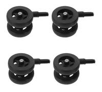 Toyvian 4 Piezas Rueda de Repuesto de Plástico Ruedas Aplicables para Cochecito para Andador de Andador de Aprendizaje para Bebés Suave Silenciosas