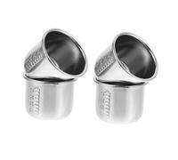 Toyvian 4 Piezas Stainless Steel Medicine Measuring Cups Corrosion-resistant Multi-functional Laboratory And Hospital Tools